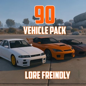 FiveM Vehicle Pack: 90 Lore-Friendly Cars with Custom Engine Sounds