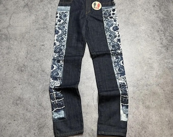 Jean Paul Gaultier X Levi's Iconic Raw Blue Denim Jumpsuit Size L