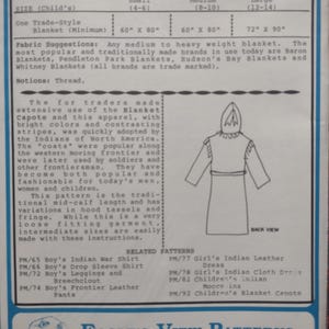 Child's Blanket Capote Pattern (Sizes S, M, L) Bild 2