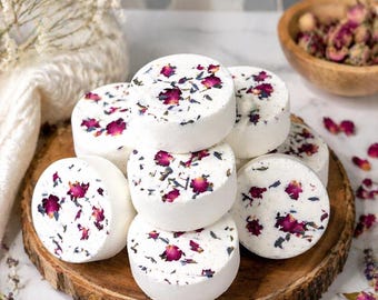 Handcrafted Round Shower Steamers – Set of 4, Aromatherapy Spa Experience