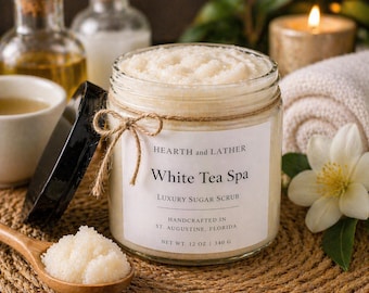 Sugar Scrub - White Tea Spa | Luxury Body Polish | Spa Gift