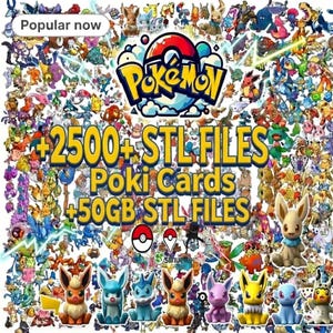 Mega Bundle Pokémon STL | 40GB+ Collection | 1700+ 3D Printable Files