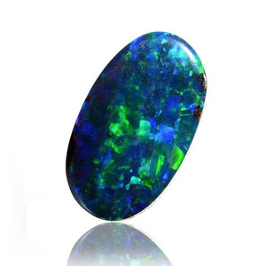 Solid Winton Boulder Opal Oval Cabochon for Jewelry Opal Necklace Ring Bracelet Boho Style 1.23 Carat 2082F003