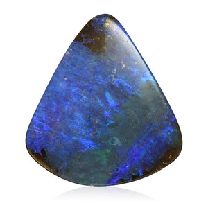 Electric Purple, Solid Boulder Opal Cab, Pizza shape Opal, Anniversary Gift, Mens Jewelry Stone, Birthday Gift, 2.65 Carat, 3002A024