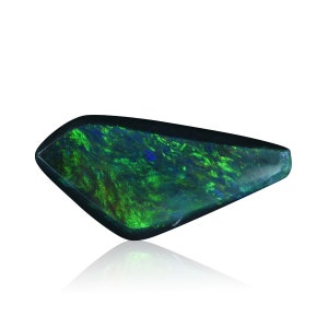Black Opal Necklace Stone Cabochon Solid Australian Opal for Ring or Pendant FISHER 1.95ct Aussie Artisan Jewelry Seller 2984B005