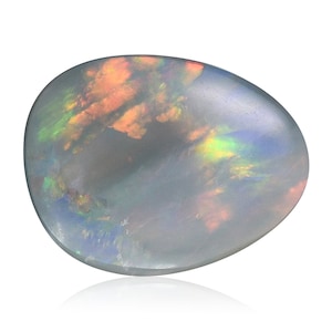 Gelblicher Peachy Opal 1.22ct Birnen Cabochon, Oster Ei-förmiger Lightning Ridge Edelstein für Anhänger Schmuck 2985D001