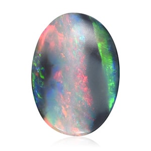 PINK ZEBRA, Ribbon Opal 0.96 Carat, Engagement Ring Gemstone , Genuine Opal Necklace Stone, Opalescent Pendant Stone 2984I008