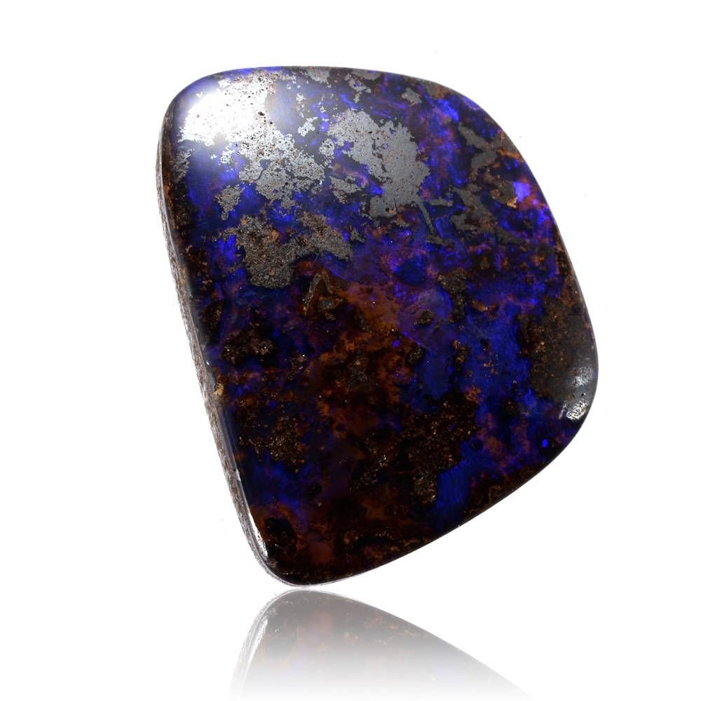 Hot Purple Opal Cabochon Solid Boulder Opal Jewelry Making