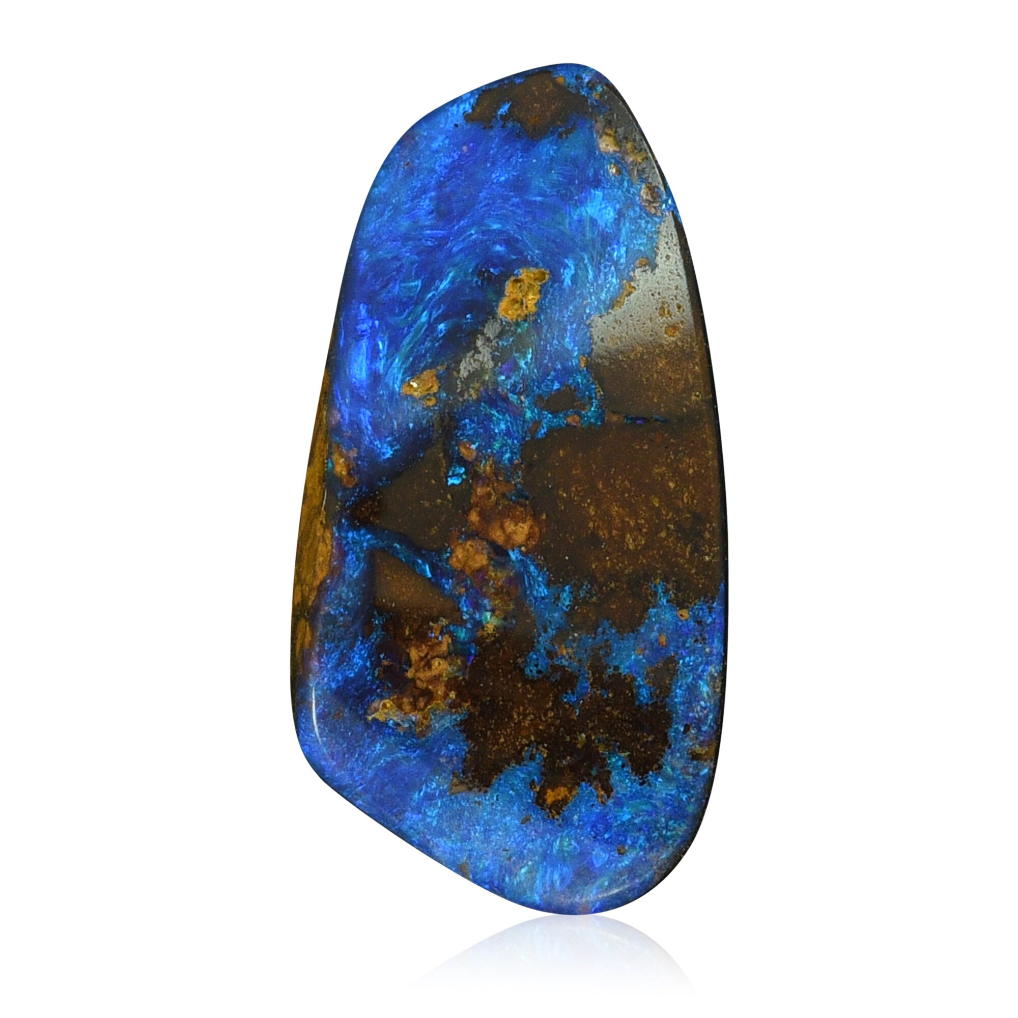 Electric Purple Boulder Opal 4.15ct, Freeform Cabochon, Natural