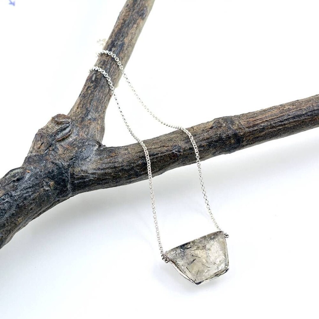 アクセサリー Vintage silver925 necklace Vintage Sterling Silver Clear Cubic Zirconia Musical Note