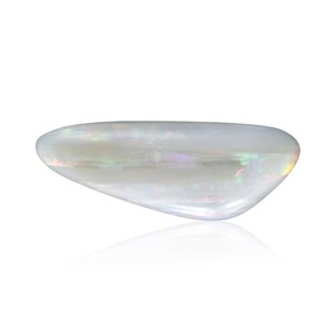 Iridescent cabochon, freeform marble opal, double sided opal, chromatic gemstone 2.51 carat, long cab, iridescent Necklace Stone, 2986C026 image 3