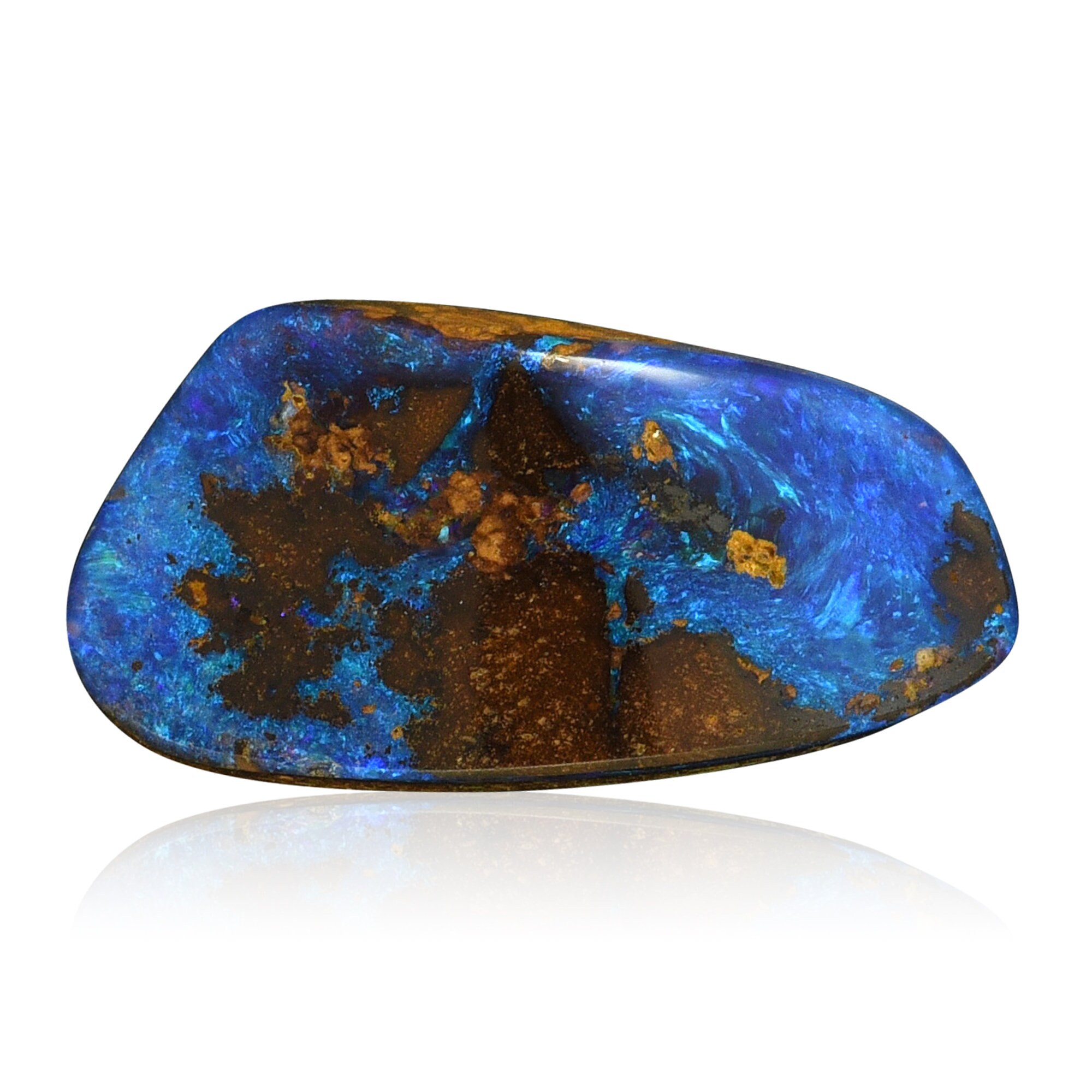 Electric Purple Boulder Opal 4.15ct, Freeform Cabochon, Natural