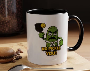 No Pickle For You Mug | Funny Pickleball Character Coffee Mug