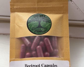 100% Natural Beetroot Capsules 500mg