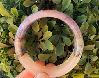 Amethyst-Achat-Armreif 63 mm
