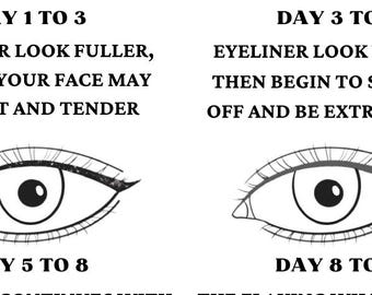 Cuidados posteriores al tatuaje de delineador de ojos