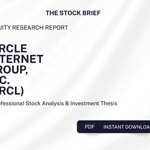 CRCL Circle Internet Group, Inc. Stock Research Report Equity Analysis PDF Investment Report Digital Download