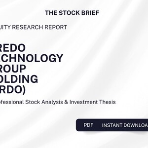 CRDO Credo Technology Group Holding  Stock Research Report Equity Analysis PDF Investment Report Digital Download