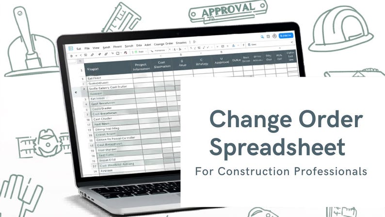 Construction Change Order Template Excel | CO Request Form | Contractor ...