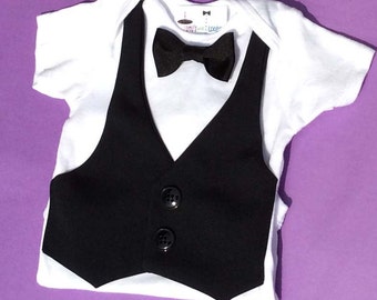 Baby Onesie Vest, Baby Wedding Onesie, Baby Shower Gift, Baby Ring Bearer