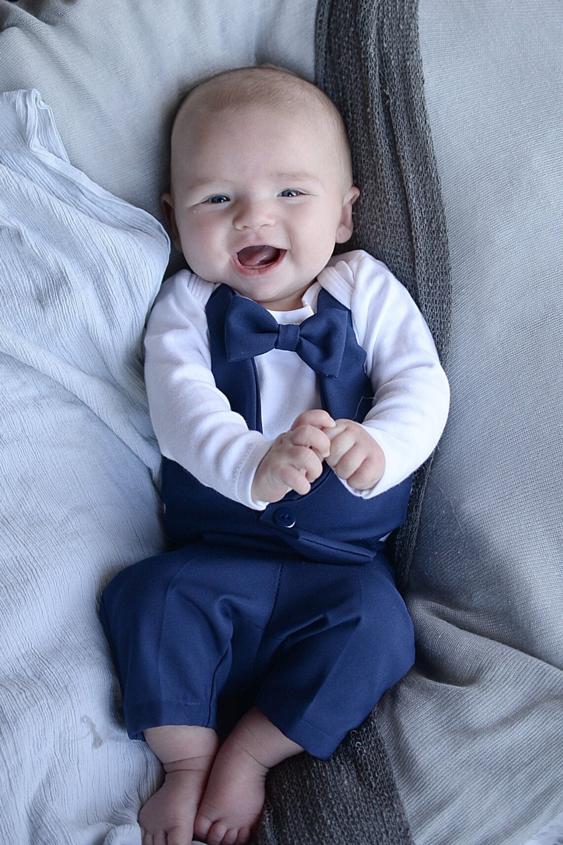 Baby Suit Baby Wedding Baby Blue Suit Infant wedding Etsy