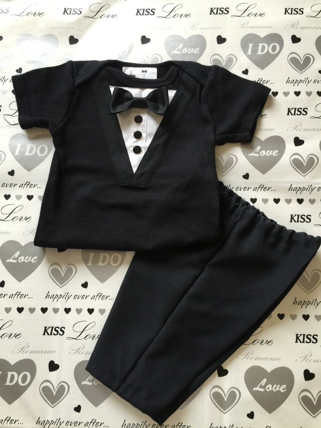 Baby Tuxedo Onesie, Tuxedo Onesie, Coming Home Outfit, Baby Ring Bearer