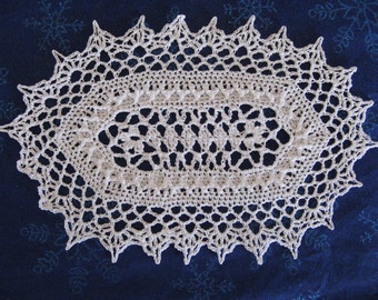 Crochet oval doily 99 42