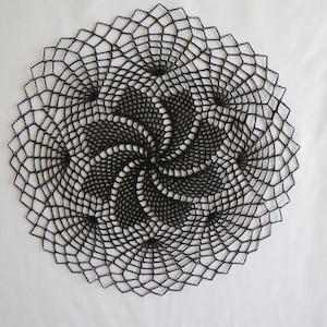 Halloween Spider Web 14 inch Round Doily