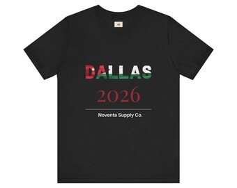 Jordan Soccer Shirt Dallas 2026 | Jordanian Flag Football Tee | Jordan Futbol Fan Gift | Soccer Culture Apparel