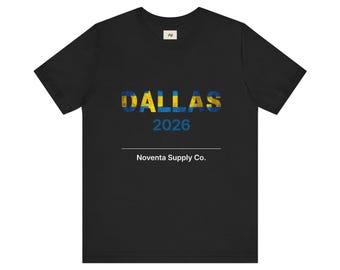 Sweden Soccer Shirt Dallas 2026 | Swedish Flag Football Tee | Sverige Futbol Fan Gift | Soccer Culture Apparel