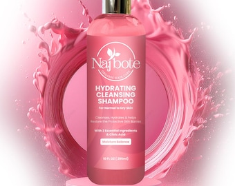 Najbote Hydrating Cleansing Shampoo Organic Herbal Blend Normal Dry Hair 10 fl oz