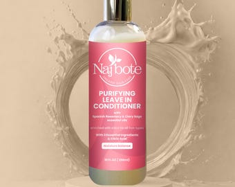Najbote Purifying Leave In Conditioner Rosemary Clary Sage Silica All Hair Types