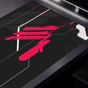 Cyberpunk Tech Graphic Desk Mat | Gaming Mousepad image 2