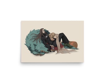 Fear & Hunger Enki Nosramus Art Print, Moonless Fan Art, Horror Game Poster