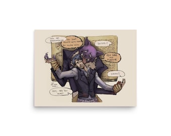 Fear & Hunger Termina Daan Art Print, Horror Game Fan Art Poster, Dark Fantasy Wall Decor
