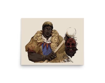 O'saa Fear & Hunger Termina Art Print, 12x16 Horror Game Fan Art Poster