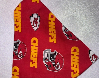 Red Football Fan Pet Bandana | Elastic Collar Accessory for Cats Dogs