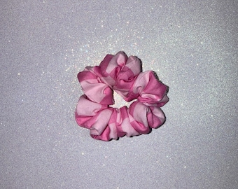 Pink Gingham Scrunchie | Handmade Checkered Hair Tie | Soft Cottagecore Accessory