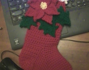 Patrón de crochet para medias navideñas