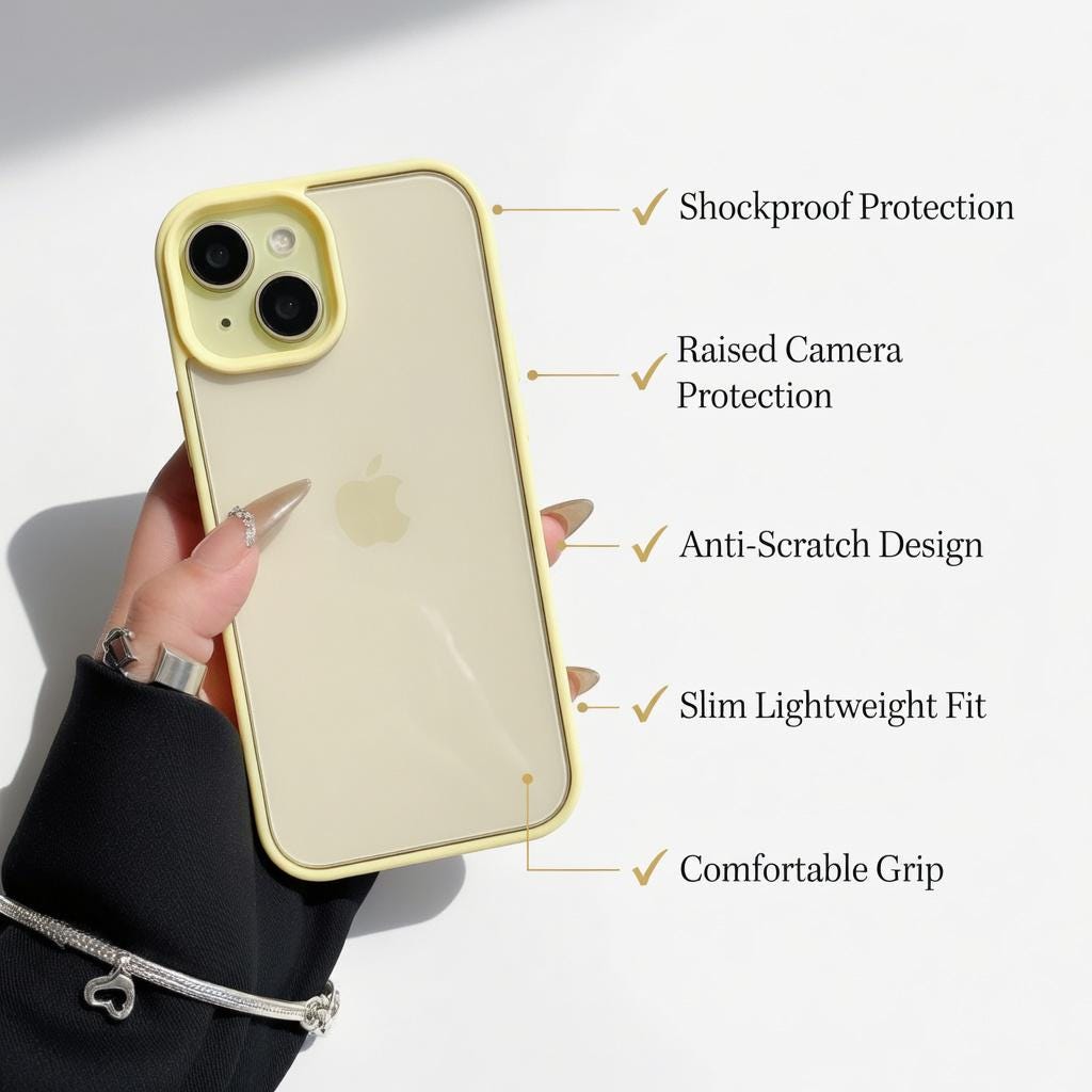 Clear Phone Case for iPhone 17, iPhone 16, 15 Pro Max 14 Plus 13 12 11 ...