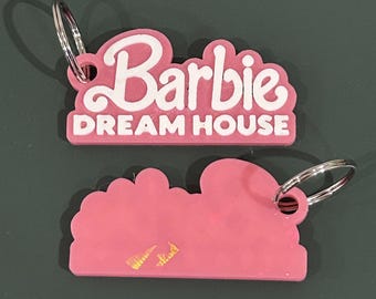 Pink Dream House Keychain