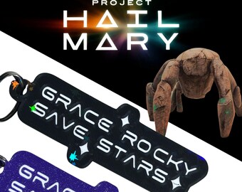 Grace Rocky Save Stars | Keychain w/ NFC Tag