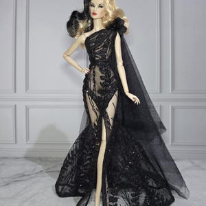 barbie black dress costume DIY - barbie black dress/doll clothes | miniature dress