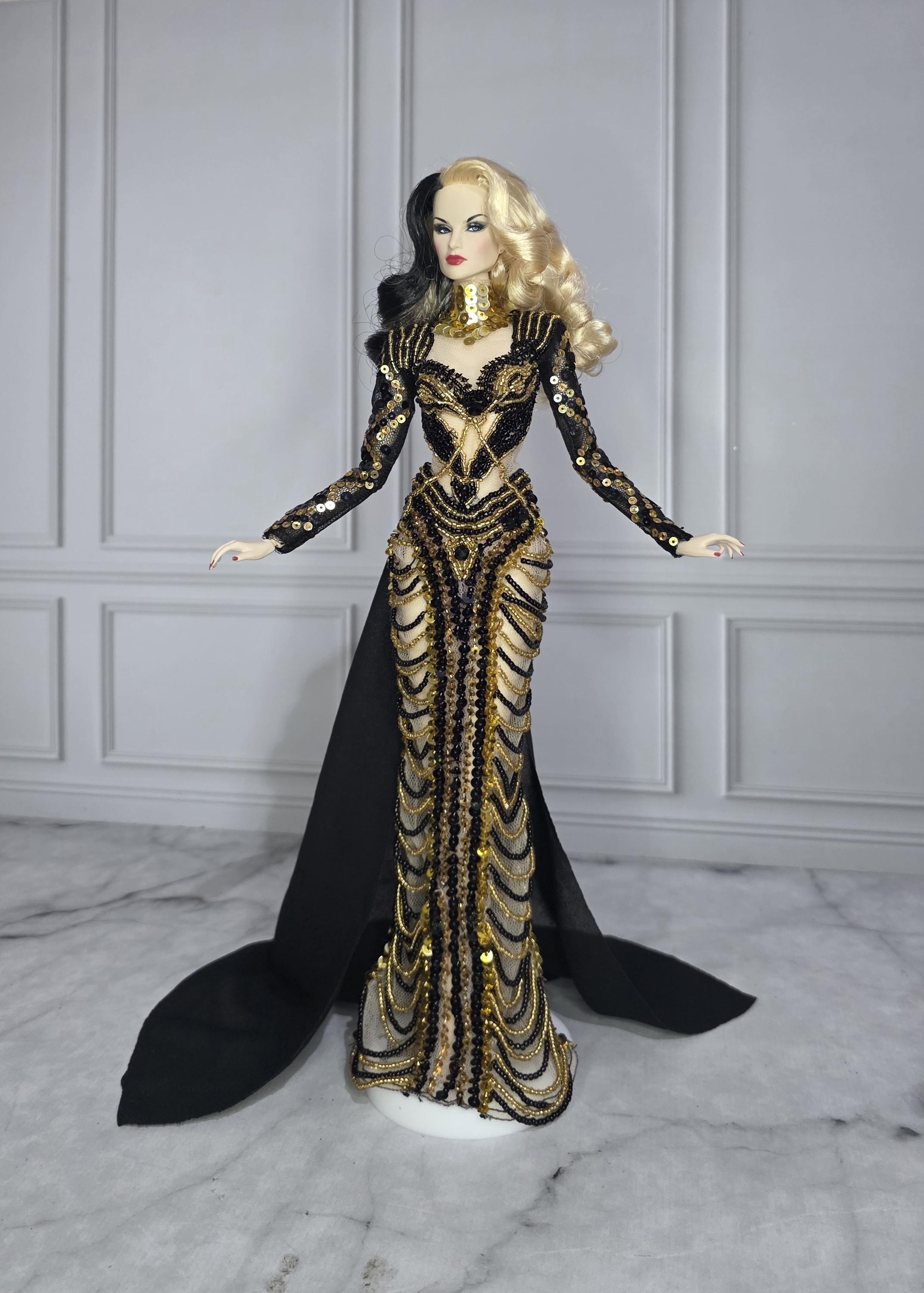 barbie fashionista gold dress Barbie dolls