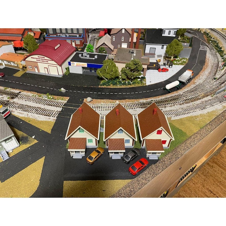 Ho Scale Ranch HO Scale Suburban Ranch‑style House (set of 3) - Etsy