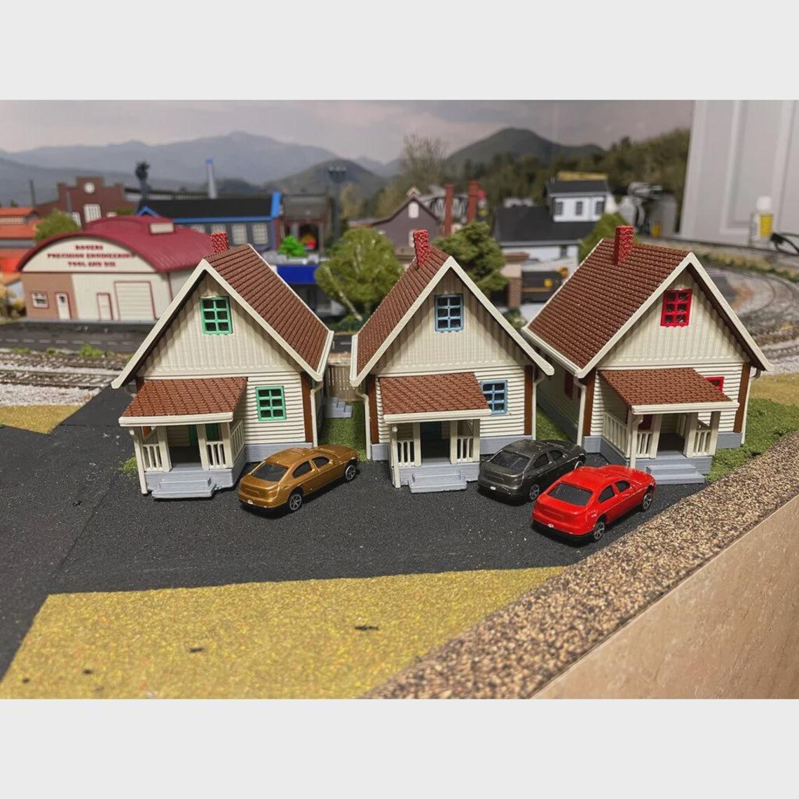 Ho Scale Ranch HO Scale Suburban Ranch‑style House (set of 3) - Etsy