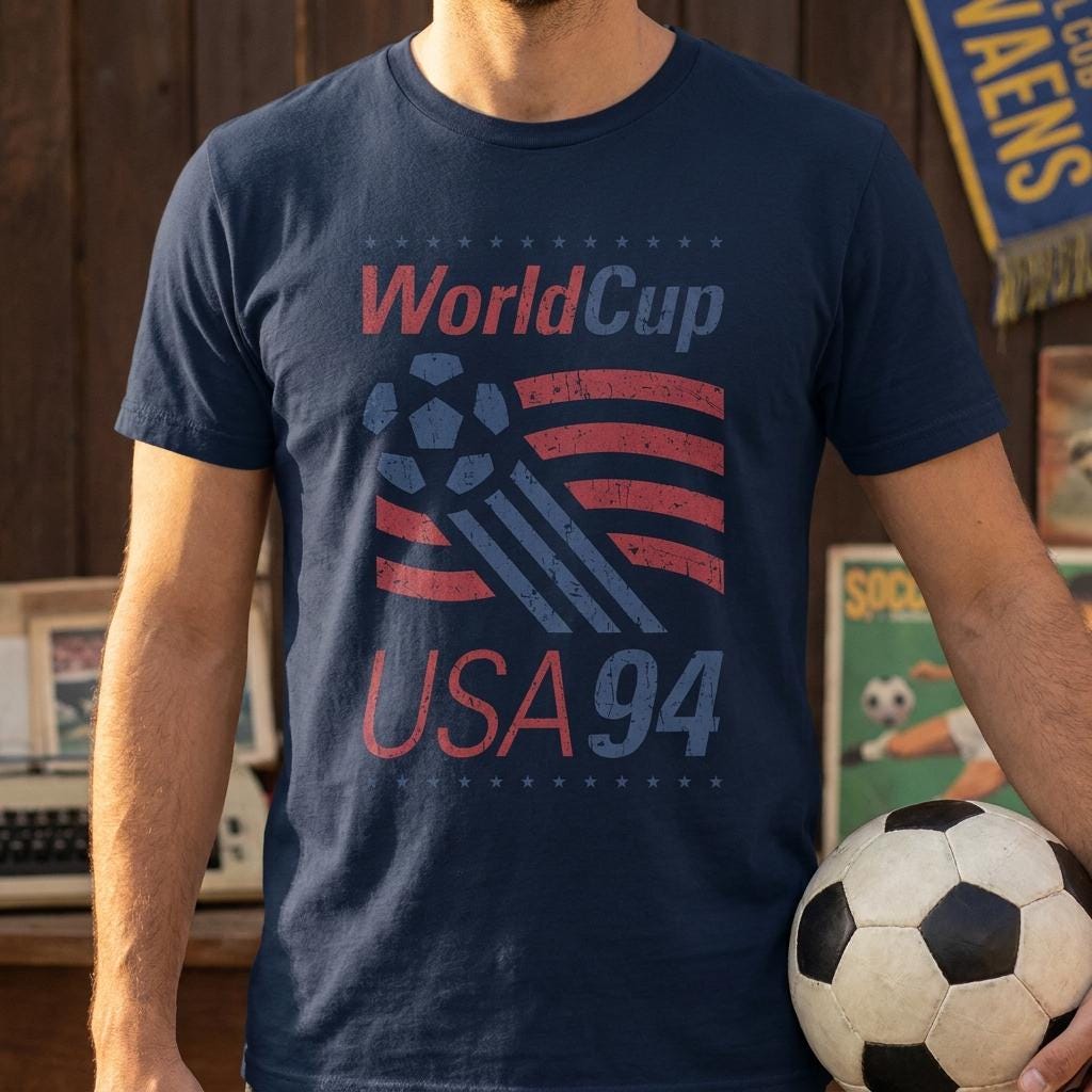 Comfort Colors® World Cup USA 94 Shirt, Vintage Soccer Graphic Tee