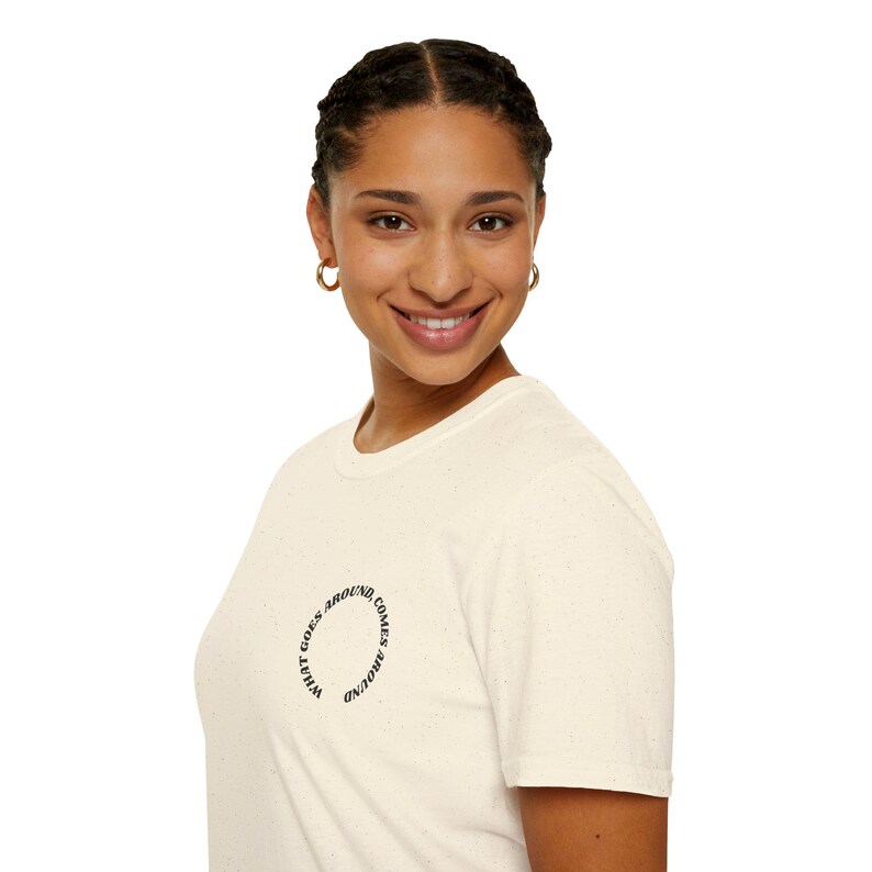 What Goes Around Comes Around T-shirt, Circular Karma Saying Tee - Etsy