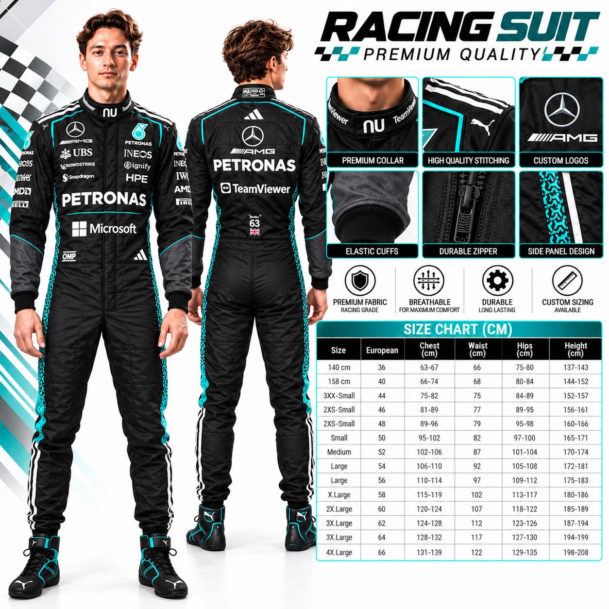美品 AMG メルセデスベンツ レーシングスーツ つなぎ オールインワン 4XL Mercedes racing suit - Etsy 日本