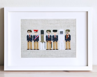 PDF Rushmore Max Fischer - Wes Anderson Cross Stitch Pattern